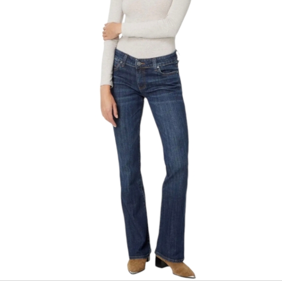 KUT From the Kloth "Natalie High Rise Bootcut" dark wash jeans cut87137 sz 8 EUC - Picture 2 of 15